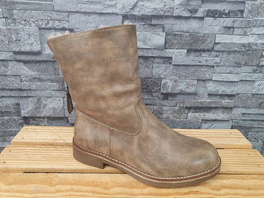 Damen Winter  Stiefeletten Boots Braun Gefüttert Gr.38