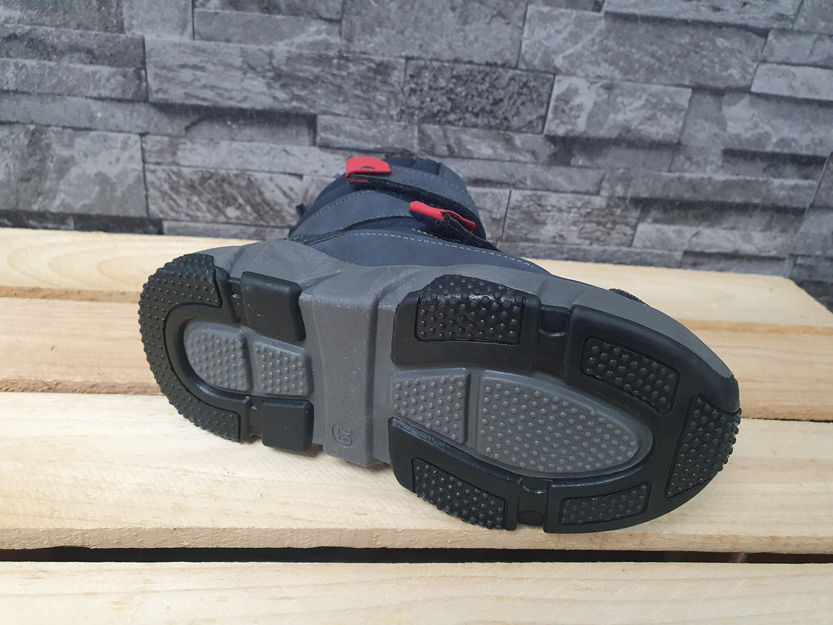 Kinder Slobby Boots Stifeletten Wiinter Blau Schwarz 2 x Klett